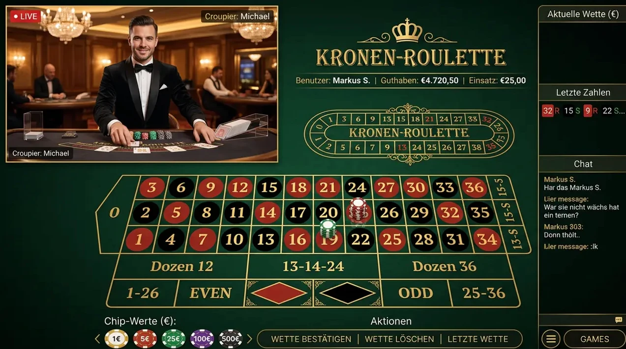 Live Casino Tische im Psk
