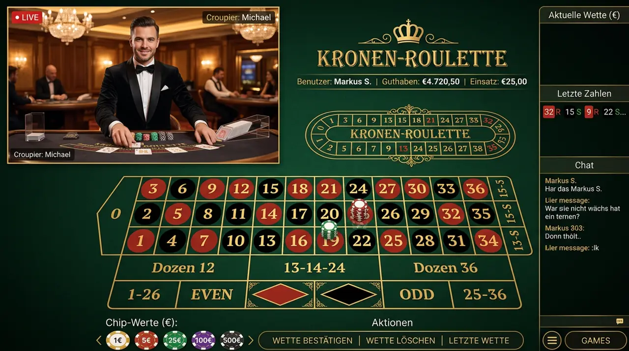 Live Casino Tische im Psk